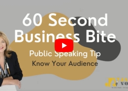 Know your Audience a Public Speaking Key Advisor Quickie Tip