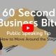 Public Speaking Quickie Tip - How to Move Around the Stage